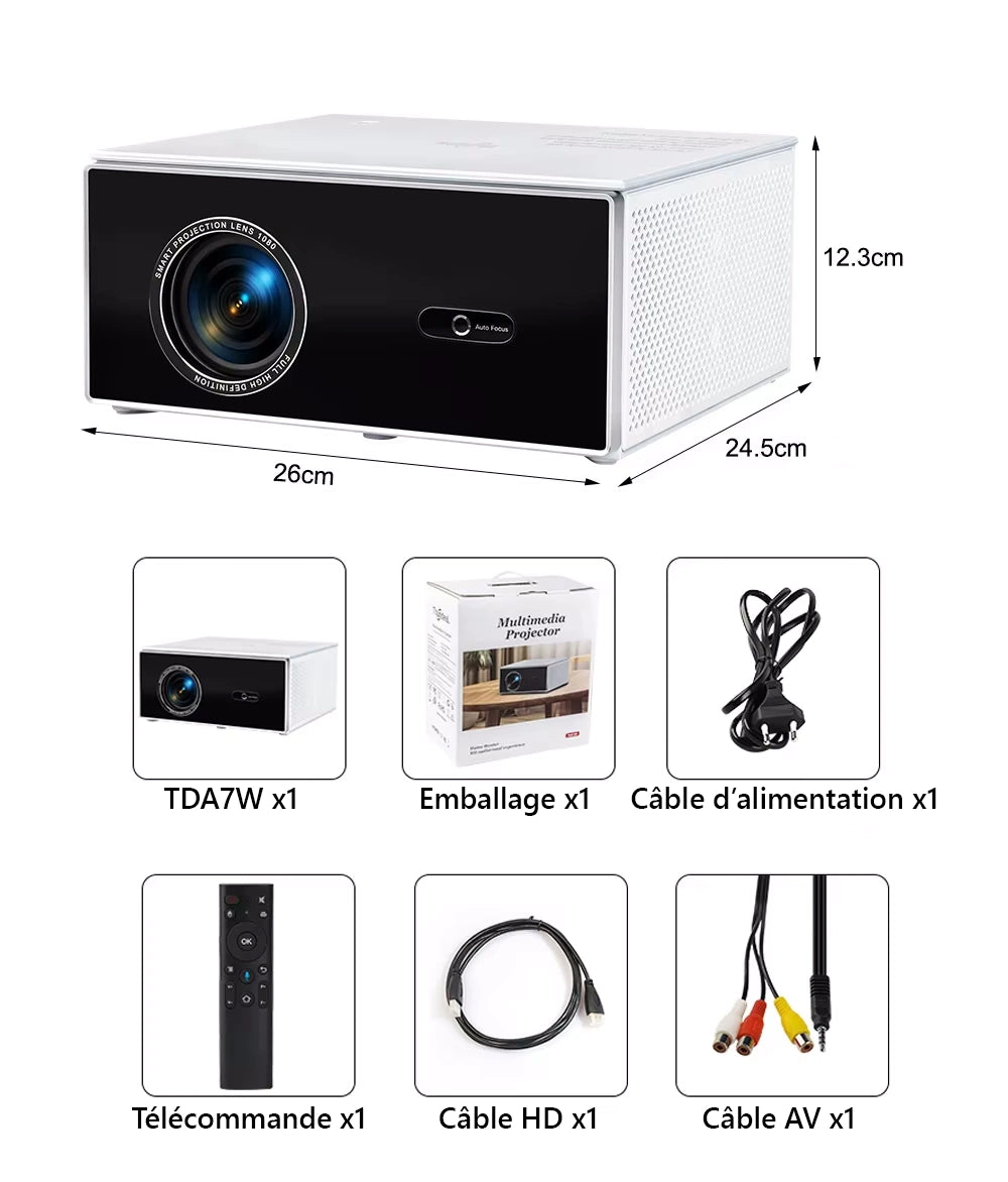 Vidéoprojecteur Thundeal TDA7W package